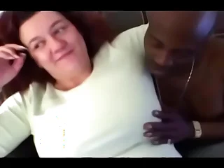 BBW Grandma Anal with BBC Condom to Bared - Interracial Video