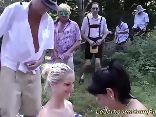 wild german outdoor groupsex orgy